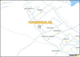 map of Yeni Qaradolaq