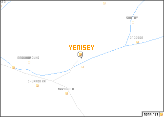 map of Yenisey