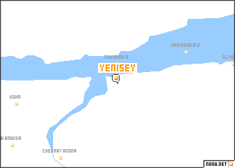 map of Yenisey