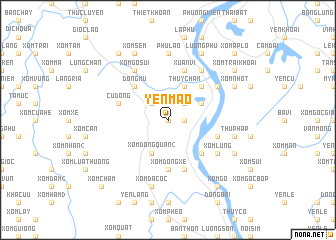 map of Yên Mao