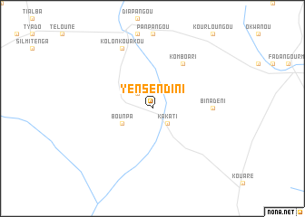 map of Yènsèndini