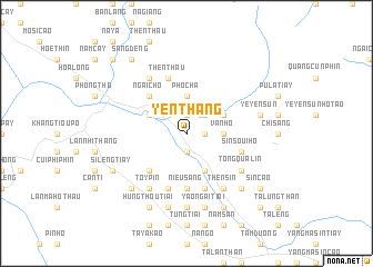 map of Yen Thang