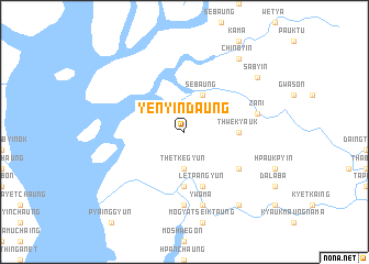 map of Yenyindaung