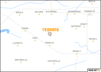 map of Yeomans