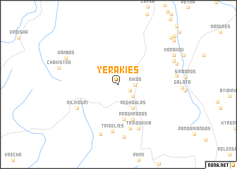 map of Yerakies