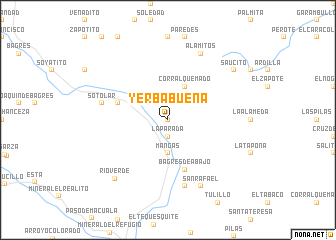 map of Yerbabuena