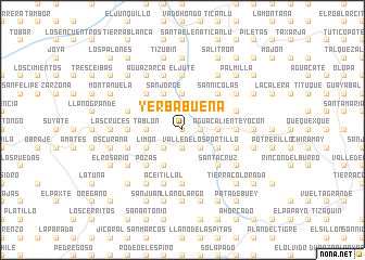 map of Yerbabuena