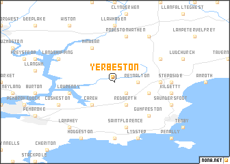 map of Yerbeston