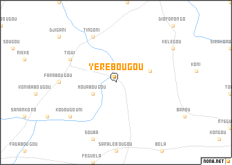 map of Yérébougou