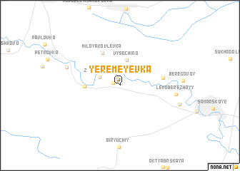 map of Yeremeyevka