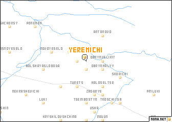 map of Yeremichi