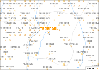 map of Yérendou