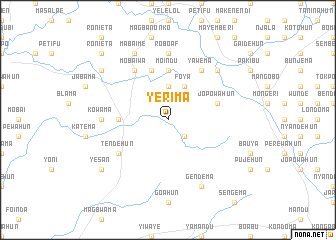 map of Yerima
