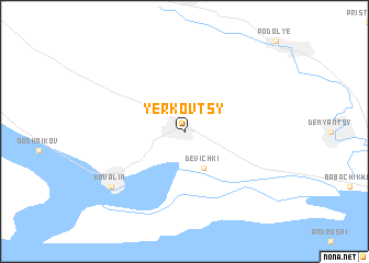 map of Yerkovtsy