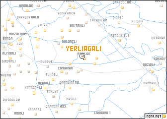 map of Yerliağalı