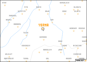 map of Yerma