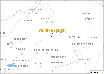 map of Yerofeyevka