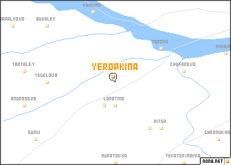 map of Yeropkina