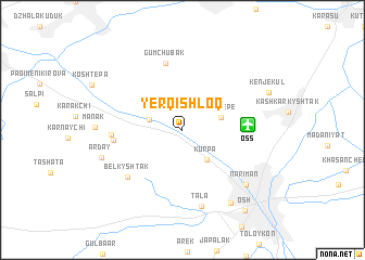 map of Yerqishloq