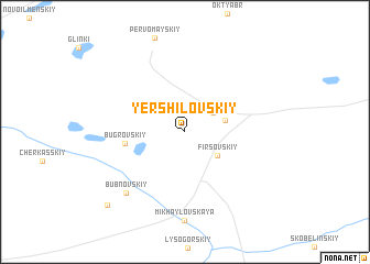 map of Yershilovskiy