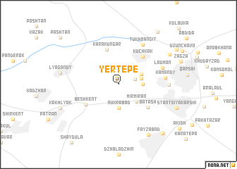 map of Yer-Tepe