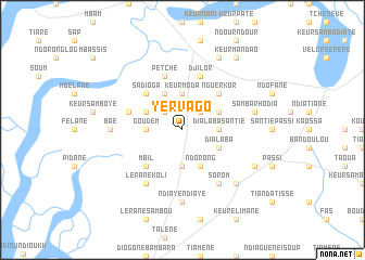 map of Yervago