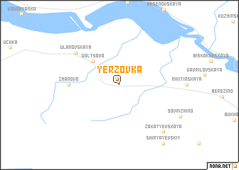 map of Yërzovka