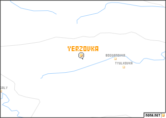 map of Yërzovka