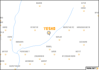 map of Yesha