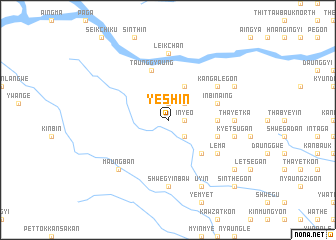 map of Yeshin