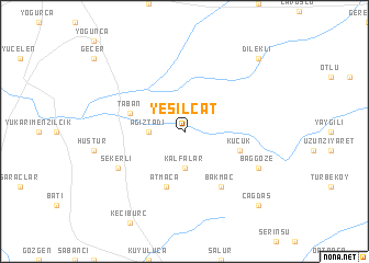 map of Yeşilçat