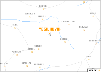 map of Yeşilhüyük