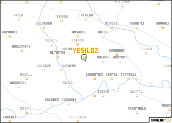 map of Yeşilöz