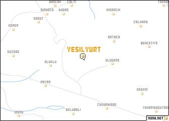 map of Yeşilyurt