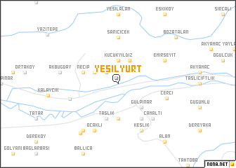 map of Yeşilyurt