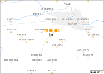 map of Yeskino