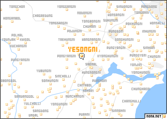 map of Yesŏng-ni