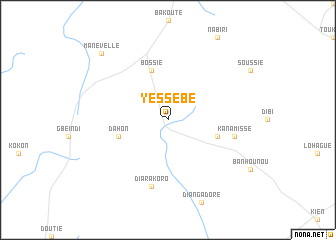 map of Yéssébé