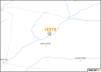 map of Yesym