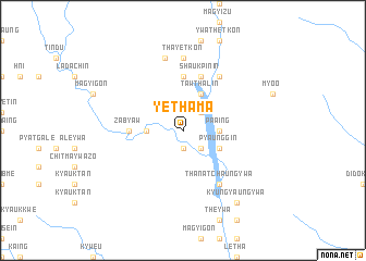 map of Ye-thama