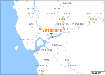 map of Yethanok