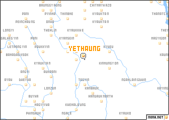 map of Ye-thaung