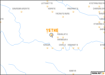 map of Yethe