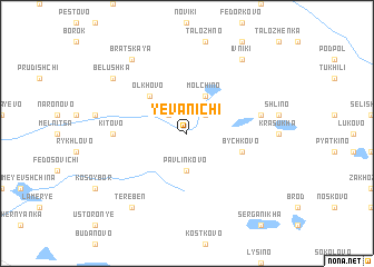 map of Yevanichi