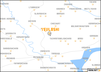 map of Yevlashi