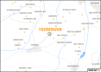 map of (( Yevmenivka ))