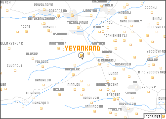 map of Yeyǝnkǝnd
