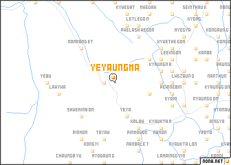 map of Yeyaungma