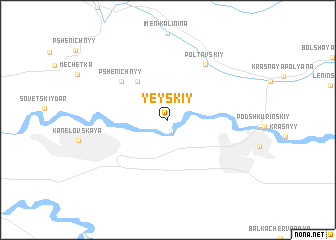 map of Yeyskiy