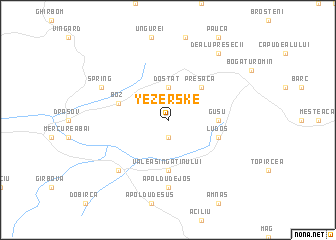 map of Yezerske